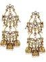 Aura Women's Traditional Wedding Kundan Drop Earrings