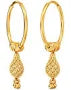 Aura Women Yellow Gold Hoop Earrings For Women